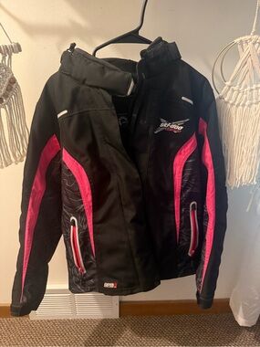 Ski-Doo Black & Pink Women's Snow Jacket